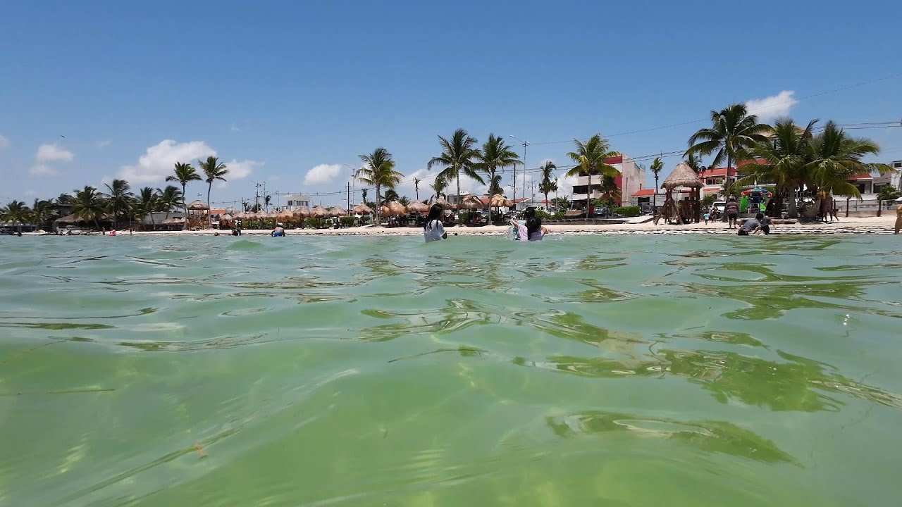 Walking Tour to Playa Del Niño Cancún Mexico 4K 🇲🇽
