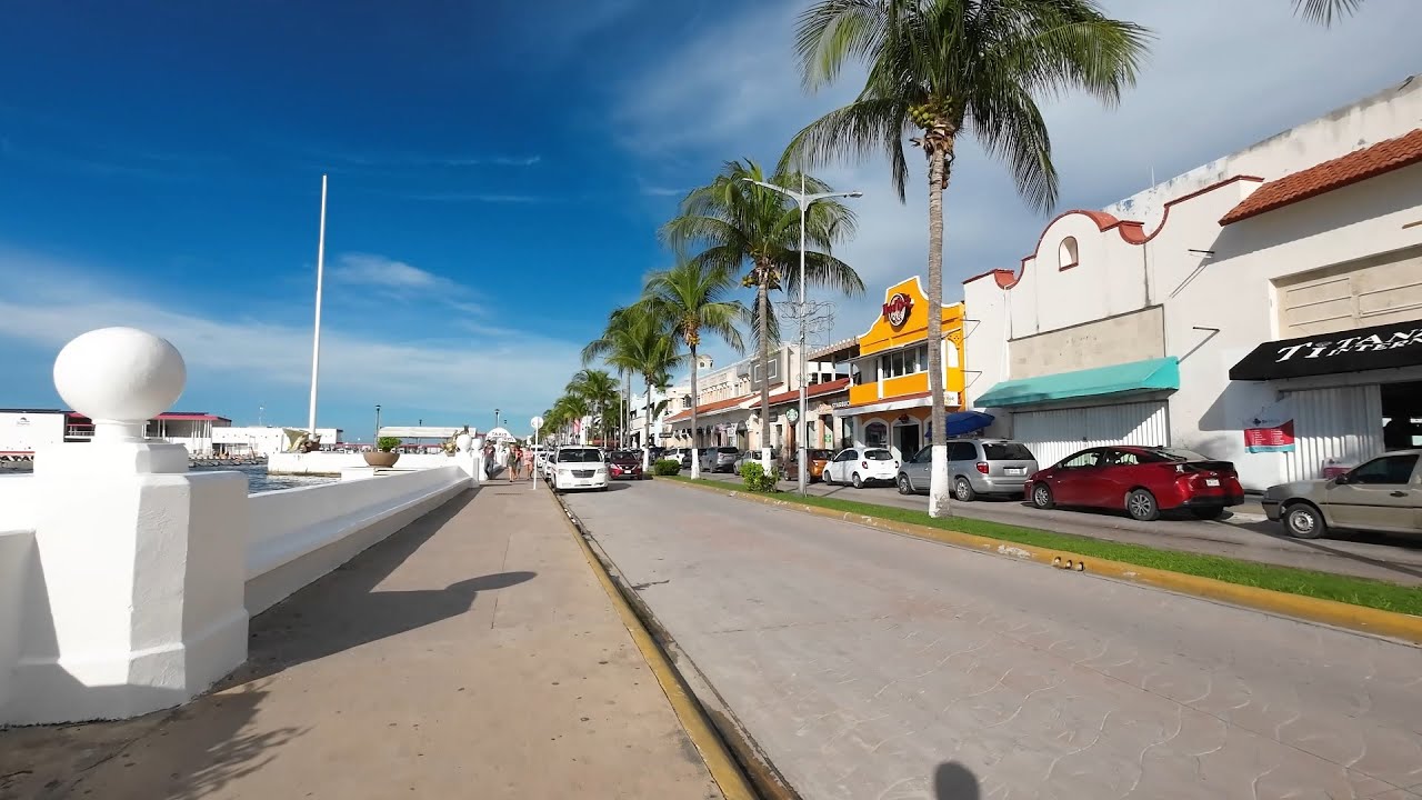 Cozumel, Quintana Roo, Mexico, Walking Tour 4K 🇲🇽